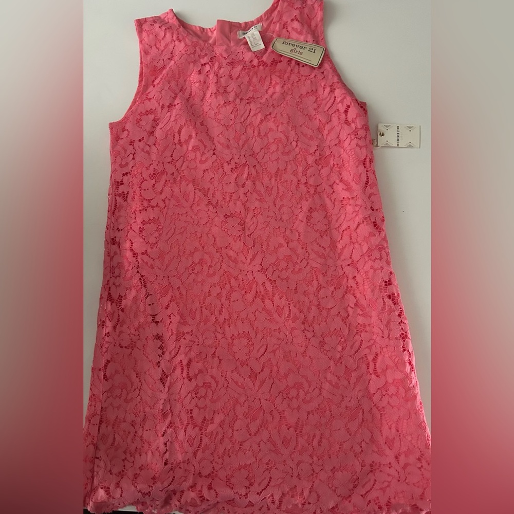 Forever 21 Pink Lace Kids Dress